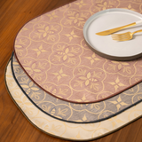 Flower&BEE Oval luncheon mat/フラワー&ビー 楕円型ランチョンマット