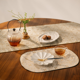 Flower&BEE Oval luncheon mat/フラワー&ビー 楕円型ランチョンマット