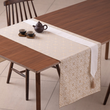 eterble fabric Désir Slim Table runner with Tassels/エターブル ファブリック デジー タッセルつき スリム テーブルランナー