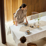 Calm Table runner with tassel/カルム テーブルランナータッセルつき