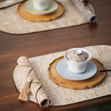 Flower＆BEE Oval luncheon mat／フラワー＆ビー 楕円型ランチョンマット