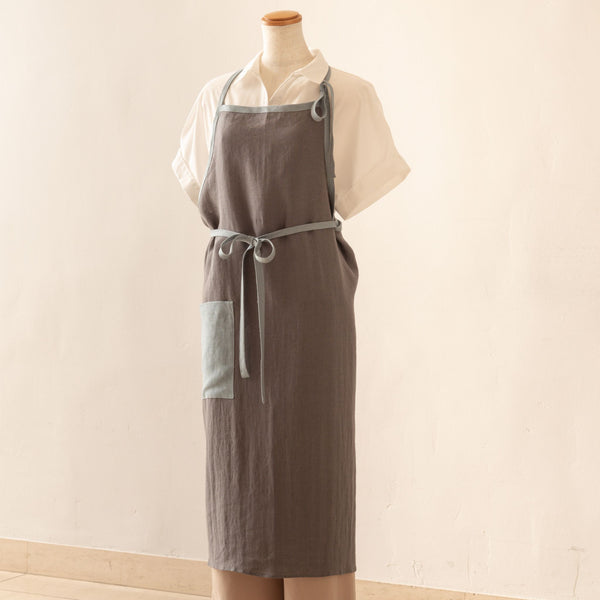 lithuania linen Apron／リトアニアリネン エプロン