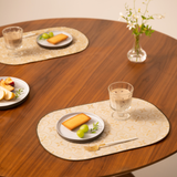 Flower＆BEE Oval luncheon mat／フラワー＆ビー 楕円型ランチョンマット