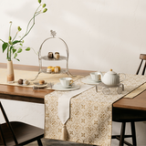 eterble fabric Désir Slim Table runner with Tassels／エターブル ファブリック デジー タッセルつき スリム テーブルランナー