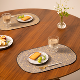 Flower＆BEE Oval luncheon mat／フラワー＆ビー 楕円型ランチョンマット